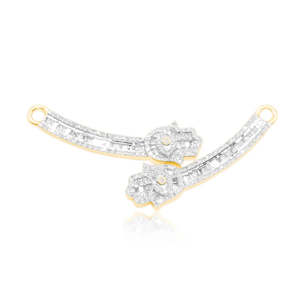 Diamond Hamsa Pendant (1.00CT) in 10K Gold