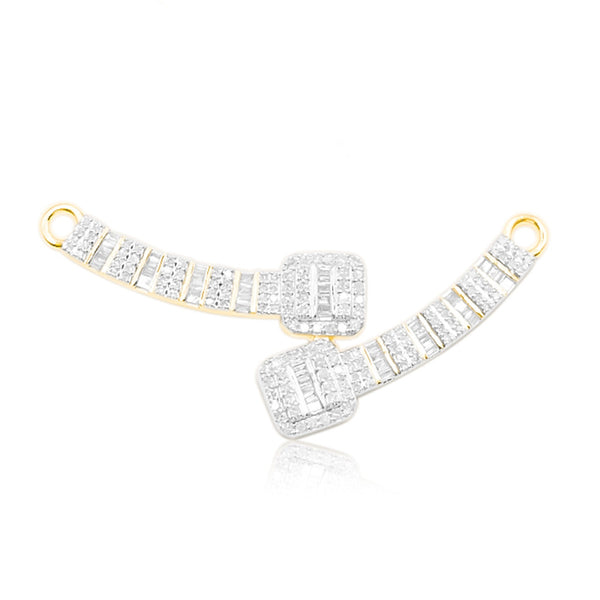 Diamond Pendant with Chain (1.00CT) in 10K Gold