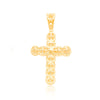 Cross Prong Diamond Pendant (1.00CT) in 10K Gold