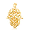 Hamsa Baguette Diamond Pendant (1.80CT ) in 10K Gold