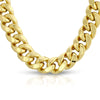 Yellow Gold 10.5mm 10K Hollow Gold Miami Cuban Chain