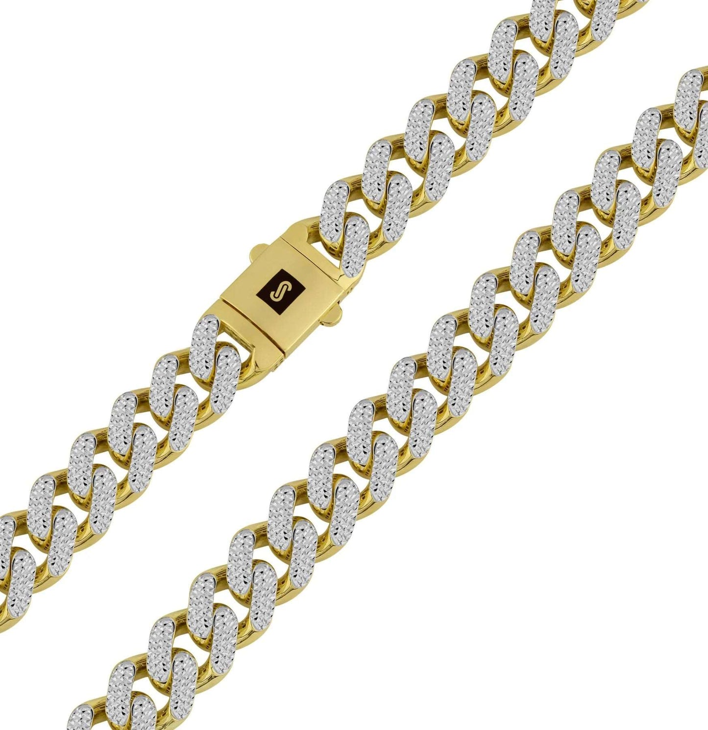 10K Diamond Cut Monaco Chain
