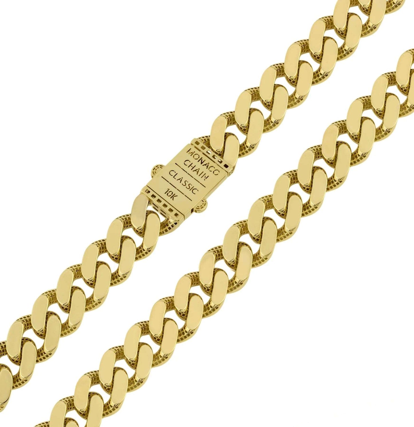 10K Diamond Cut Monaco Chain
