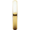 10k Yellow Gold 3mm High Polished Traditional Domed Wedding Band