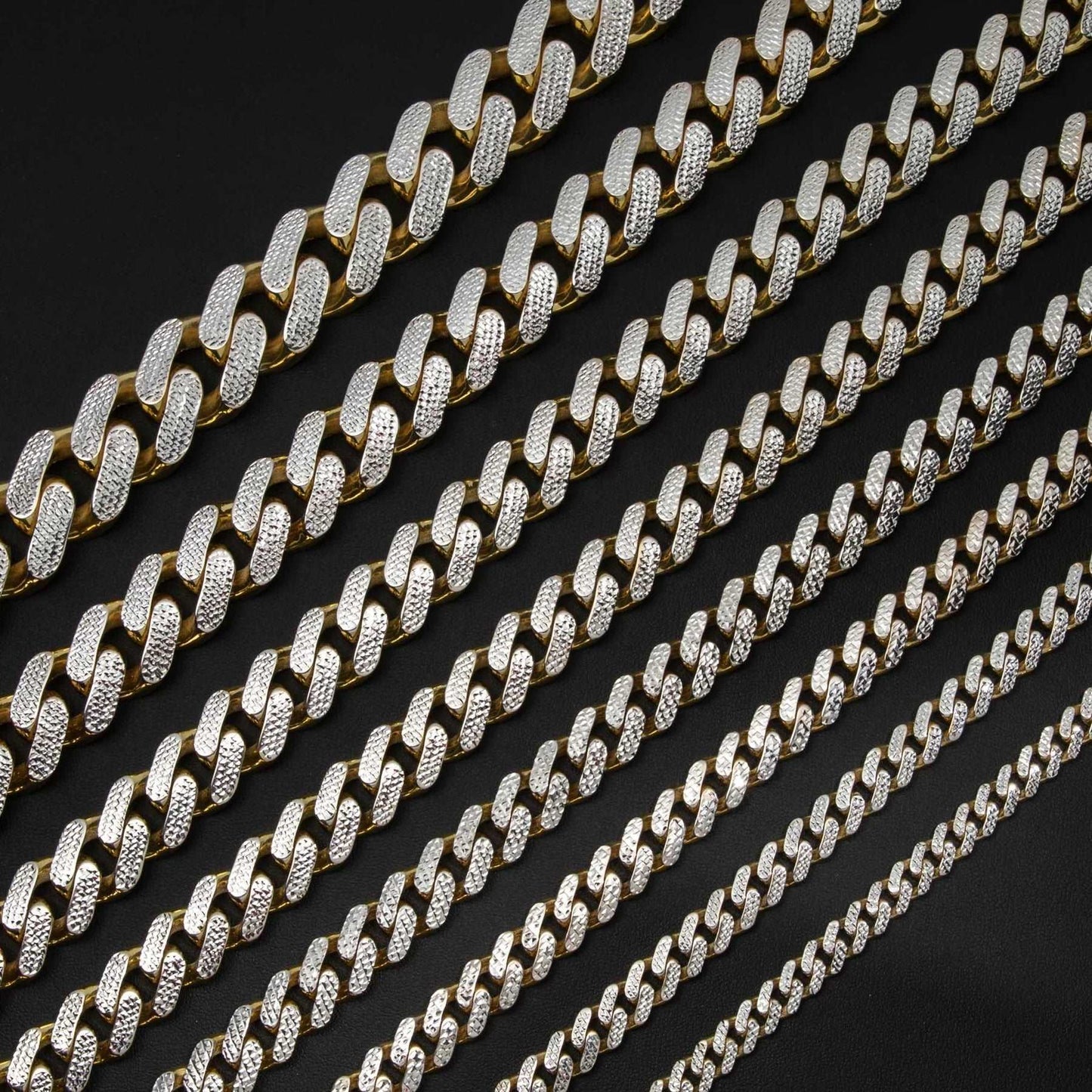 10K Diamond Cut Monaco Chain