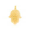 Hamsa Baguette Bling Diamond Pendant (9.40CT) in 10K Gold