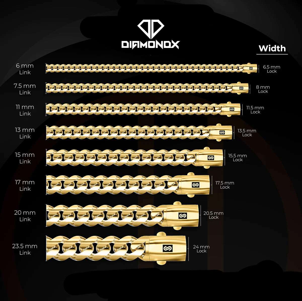 10K Diamond Cut Monaco Chain