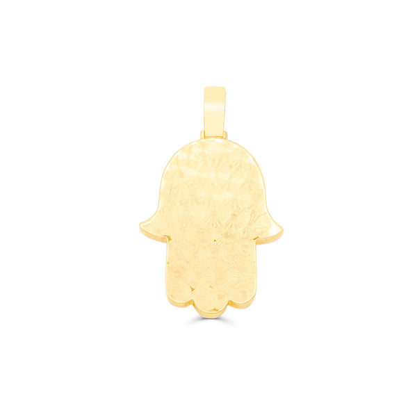 Hamsa Hand Diamond Pendant (6CT) in 10K Gold