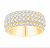10K Gold Diamond Men's Ring 3.00CT