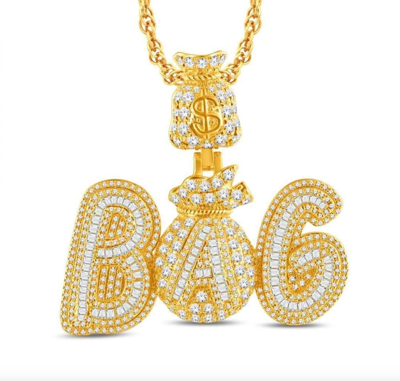 10K Gold Diamond Pendant 2.50CT