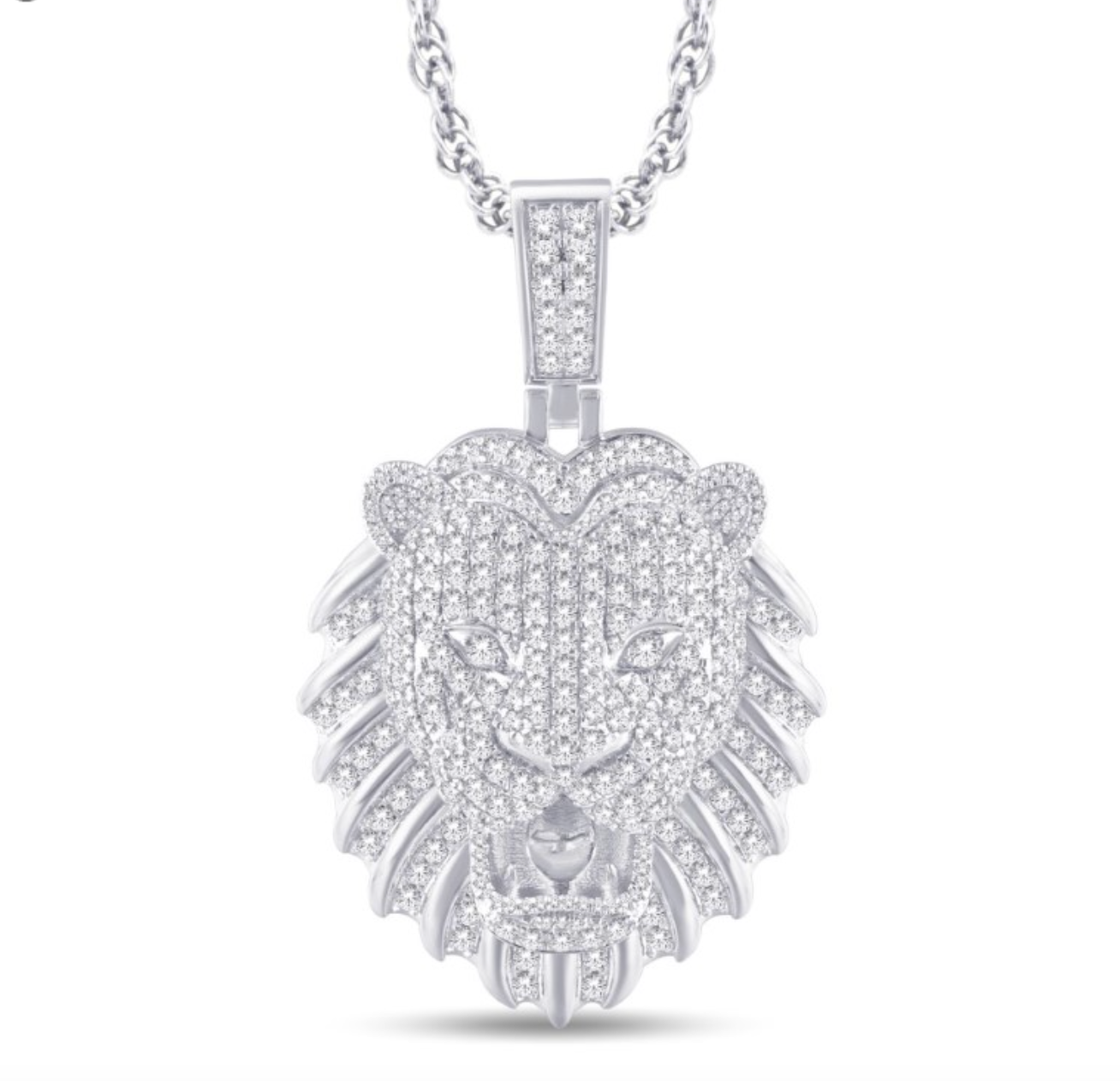 10K Gold Diamond Pendant 3.44CT
