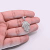 10K Gold Diamond Hamsa Pendant 1.13CT