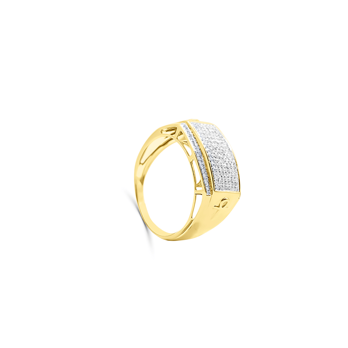 10K Gold Diamond Men's Ring 0.33CT