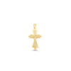 Cross Shape Diamond Pendant (0.45CT) in 10K Gold