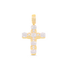 Cross Shape Stylish Diamond Pendant (0.53CT) in 10K Gold