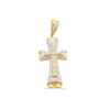 Fancy Cross Diamond Pendant (0.66CT) in 10K Gold
