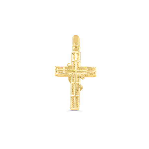 Cross Shape Bling Diamond Pendant (0.66CT) in 10K Gold