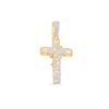 Cross Shape Bling Diamond Pendant (0.66CT) in 10K Gold