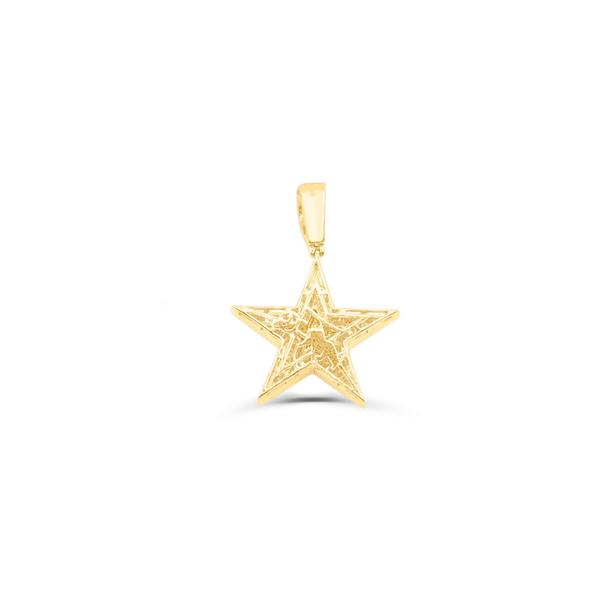 10K Gold Diamond Star Pendant 0.95CT