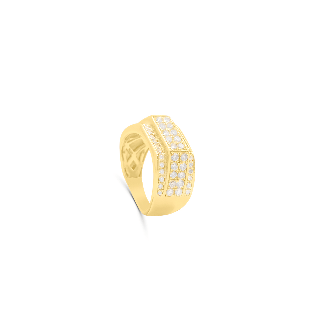10K Gold Diamond Men's Ring 1.50CT