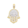 Hamsa Hand Diamond Pendant (3.00CT) in 10K Gold