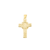 Cross Shape Round Centered Diamond Pendant (0.51CT) in 10K Gold