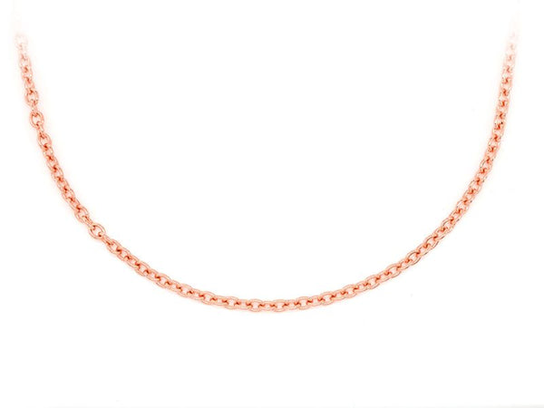 2mm 14K Gold Rolo Chain (White or Yellow or Rose) - from 16 to 24 Inches