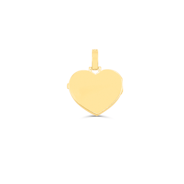Heart Baguette Diamond Pendant (4.00CT) in 10K Gold