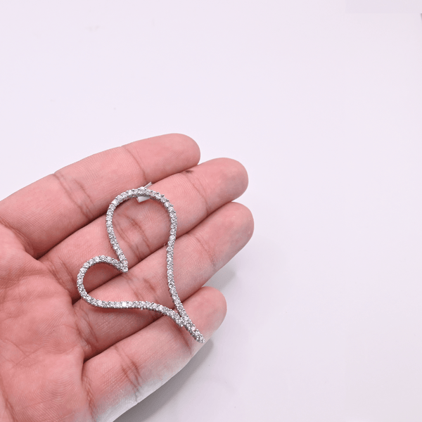 Heart Shape Diamond Pendant (3.00CT) in 10K Gold
