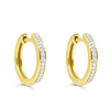 Huggie Hoop Pave Diamond Earring (0.10CT) in 10K Gold (Yellow or White)