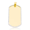 Rectangular Shape Custom Diamond Memory Pendant (0.50CT) in 10K Gold