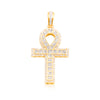 Egyptian Ankh Cross Diamond Pendant (0.50CT) in 10K Gold