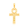 Egyptian Ankh Cross Diamond Pendant (0.50CT) in 10K Gold