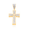 Cross Bling Diamond Pendant (0.60CT) in 10K Gold