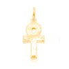 Egyptian Ankh Cross Bling Diamond Pendant (0.60CT) in 10K Gold