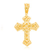 Cross Bling Diamond Pendant (0.70CT) in 10K Gold