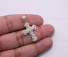 Cross Bling Diamond Pendant (0.70CT) in 10K Gold