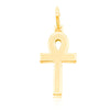 Egyptian Ankh Cross Tennis Diamond Pendant (0.70CT) in 10K Gold