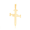 Nails Cross Diamond Pendant (0.75CT) in 10K Gold