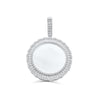 Round Shape Custom Diamond Memory Pendant (1.00CT) in 925 Sterling Silver