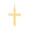 Cross Prong Diamond Pendant (0.85CT) in 10K Gold