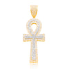 Egyptian Ankh Bling Diamond Pendant (1.00CT) in 10K Gold