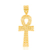 Egyptian Ankh Bling Diamond Pendant (1.00CT) in 10K Gold