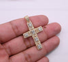 Cross Baguette Diamond Pendant (1.40CT) in 10K Gold