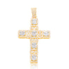 Cross Baguette Diamond Pendant (1.40CT) in 10K Gold