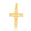 Cross Baguette Diamond Pendant (1.40CT) in 10K Gold