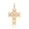 Cross Prong Diamond Pendant (1.40CT) in 10K Gold