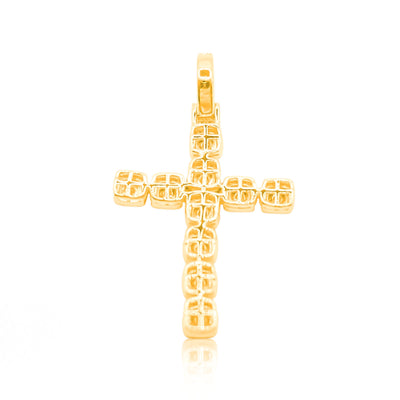 Cross Prong Diamond Pendant (1.50CT) in 10K Gold