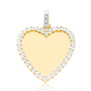 Heart Shape Illusion Set Custom Diamond Memory Pendant (1.50CT) in 10K Gold