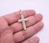 Cross Frame Bling Diamond Pendant (1.52CT) in 10K Gold